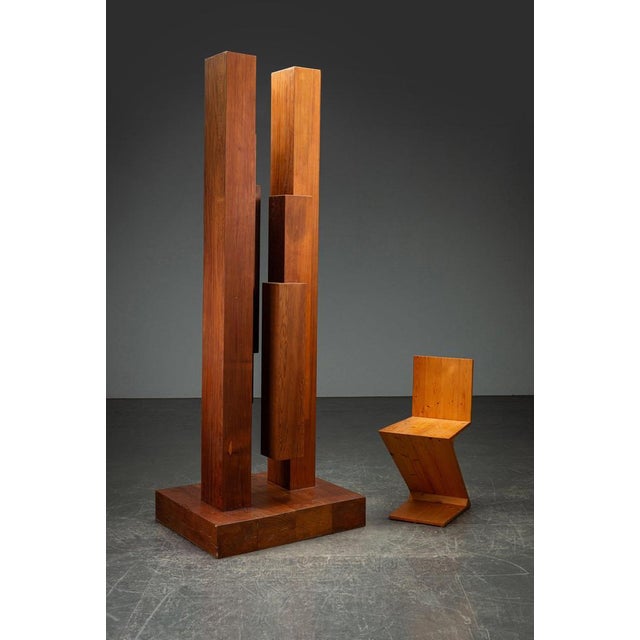 Constructivist Sculpture by Jan Hoog. h215 x w79 x d64 cm I have official proof of authenticity such as vintage catalogs,...