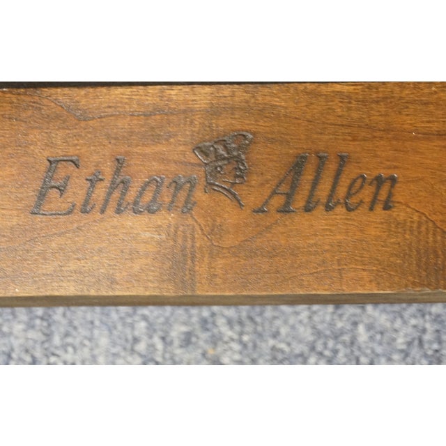 Ethan Allen Georgian Court Solid Cherry Traditional Style Dining Arm Chair 11-6211a For Sale - Image 10 of 10