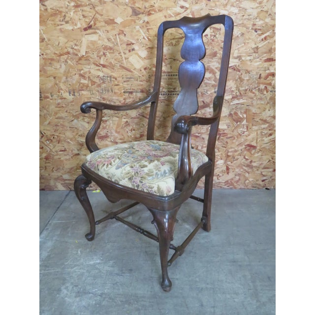 Queen Anne Italian Queen Anne Style Dining Chairs - Set of 6 For Sale - Image 3 of 8
