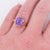 Contemporary Gold and Amethyst Ring Circa 1850, Size 6.5 For Sale - Image 3 of 7
