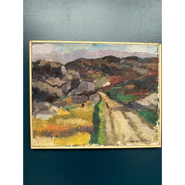 Helge Cardell, Scandinavian Landscape, 1950s, Oil on Panel, Framed For Sale - Image 13 of 18