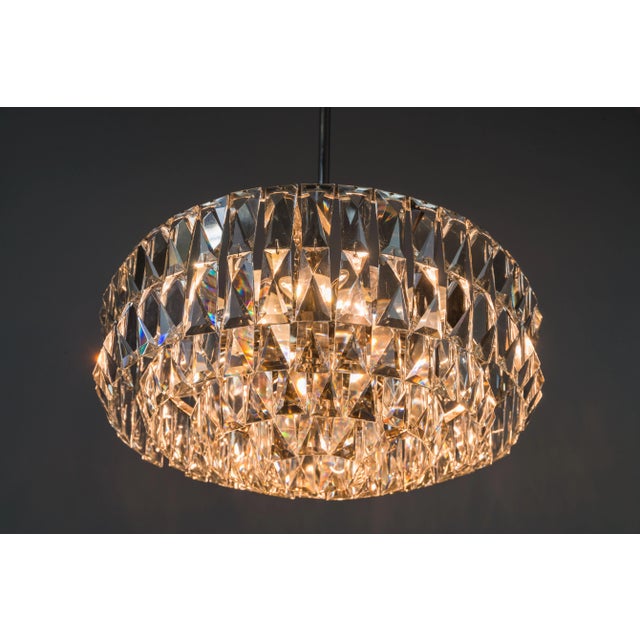 Mid-Century Modern Crystal Pendant Lamp from Bakalowits & Söhne, 1960s For Sale - Image 3 of 12