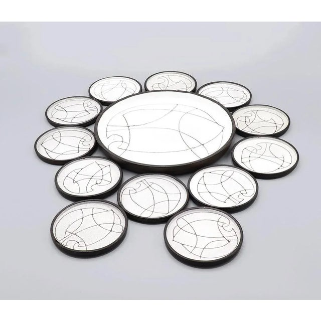 Carasso Cake Serving Set from Cor Unum, 1960s, Set of 13 For Sale - Image 13 of 13