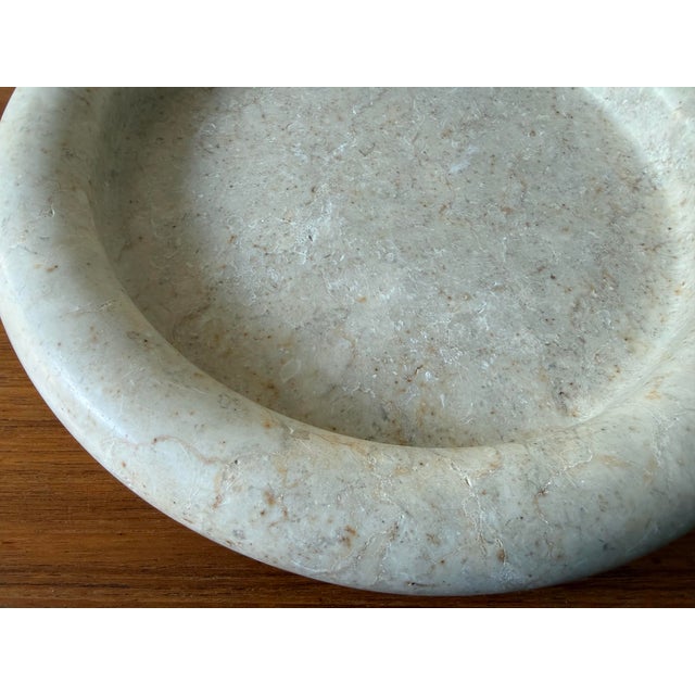Large Round Polished Terrazzo Bowl or Catch All For Sale In Austin - Image 6 of 8
