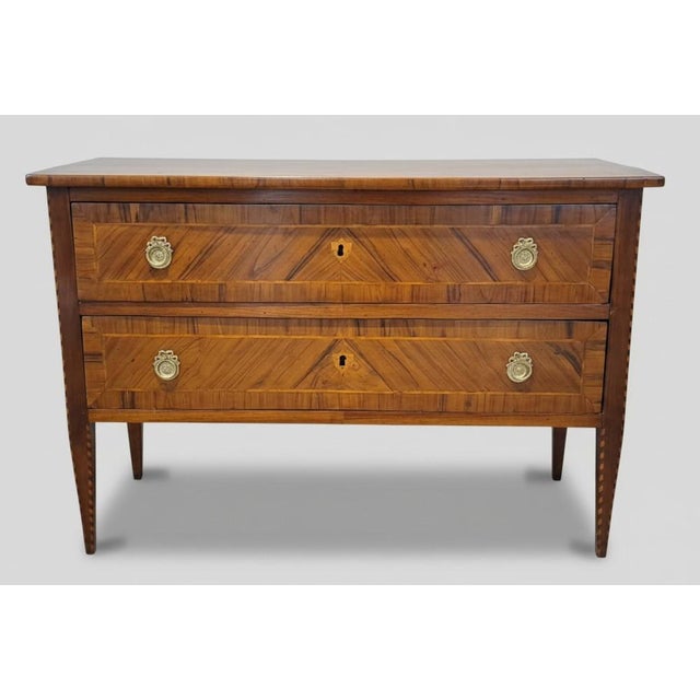 Chest of 2 Drawers, Northern Italy, 18th Century For Sale - Image 11 of 11