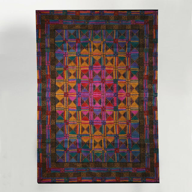 Vintage Italian Wool Rug by Missoni for T&J Vestor, 1980s For Sale - Image 4 of 15