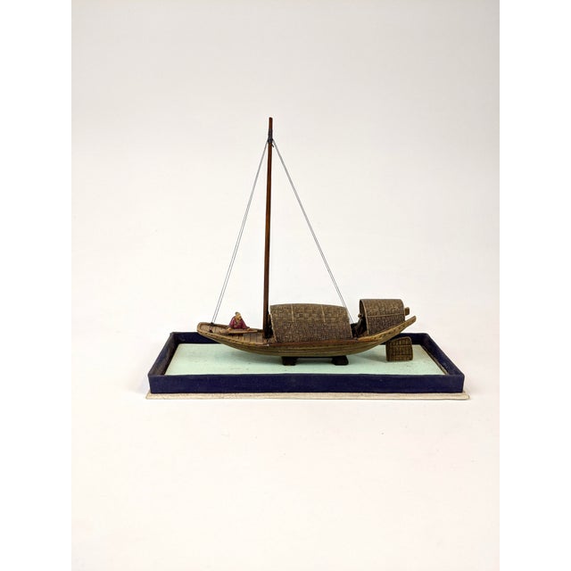 1960’s Miniature Hand Carved Stone Sailboat For Sale In San Francisco - Image 6 of 6