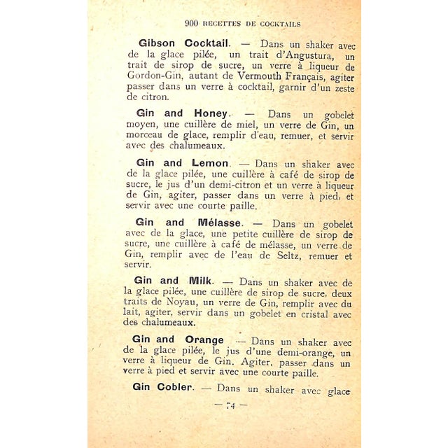 1920s "900 Recettes De Cocktails Et Boissons Americaines" 1927 Torelli, Adolphe For Sale - Image 5 of 7