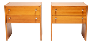 Mid-Century Bedside Tables from Femina, Czechoslovakia, 1960s, Set of 2