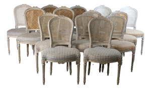 Louis XVI Style Chairs, 1970s, Set of 14