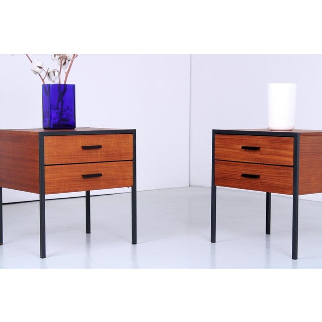 Mid-Century Modern Carelle Nightstands by by André Cordemeyer / Dick Cordemeijer for Auping, 1960s, Set of 2 For Sale - Image 3 of 17