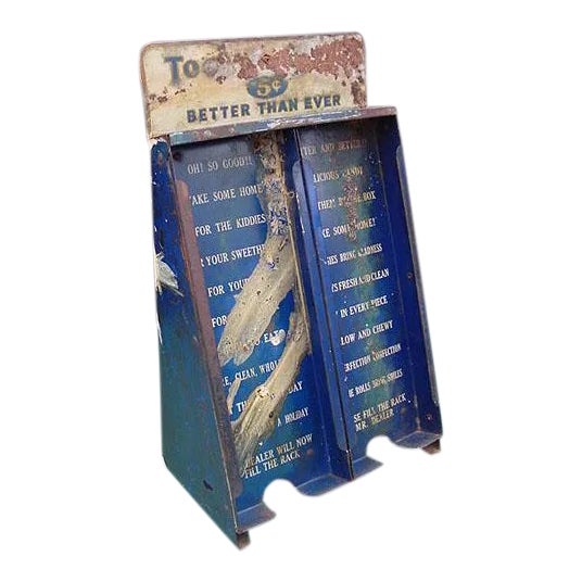 Nostalgic Candy Counter Display Rack General Store Tootsie Rolls For Sale