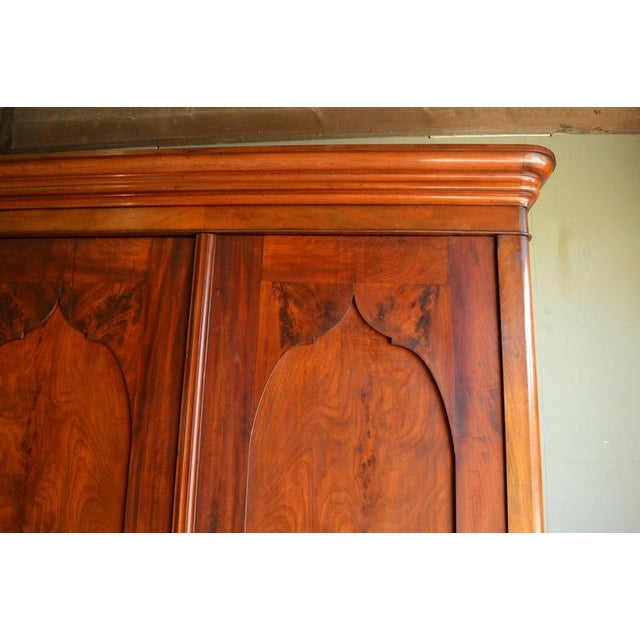 Antique Mahogany Wooden Gate Cabinet For Sale - Image 5 of 10