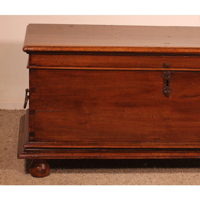 17th Century Spanish Chest in Walnut For Sale - Image 9 of 11