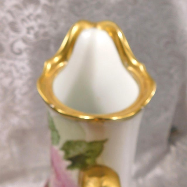 White 1910s Turn Vienna Hand Painted, Signed and Numbered Floral Chcoolate Pot With Lid For Sale - Image 8 of 13