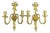 French Louis XVI Gilt Bronze Bow and Flower Basket Wall Sconces, Set of 2 For Sale