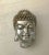 Silver Color Buddha Head For Sale - Image 4 of 4