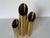 Mid Century Modern Danish Brass Cylinder Candle Holders – Set of 3 For Sale In Miami - Image 6 of 10