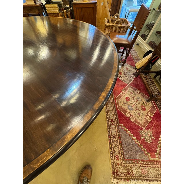 Custom 72" English Dining Table For Sale - Image 9 of 11