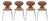 Series 7 Model 3107 Dining Chairs in Cognac Leather by Arne Jacobsen for Fritz Hansen, Set of 4 For Sale