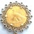 1960s Vintage, 1932 United States of America $10 Gold Coin and Diamond Pendant For Sale - Image 5 of 7