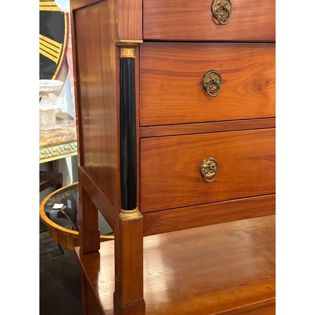 Pair of French Empire Walnut Commodes For Sale In Dallas - Image 6 of 11