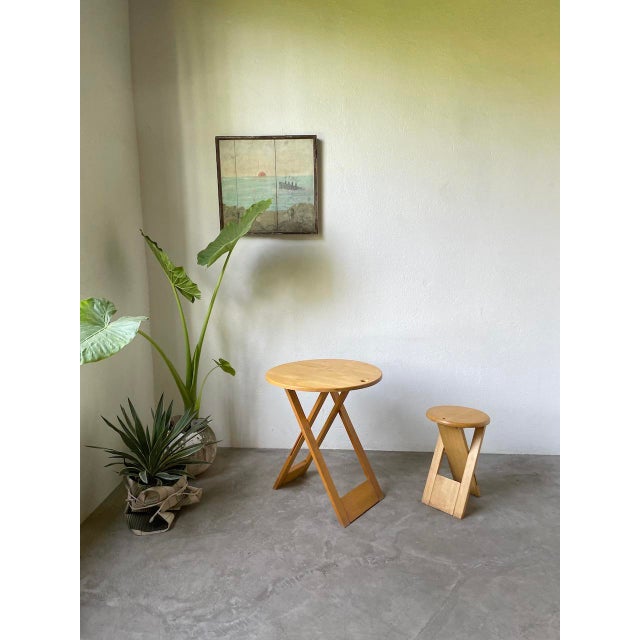 Vintage Dining Table and Stool Set by Adrian Reed, 1970s, Set of 2 For Sale - Image 16 of 18