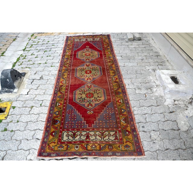 1960s Vintage Handmade Rug For Sale - Image 11 of 11
