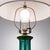 Glass Midcentury Modern Turquoise Glass Lamp For Sale - Image 7 of 8