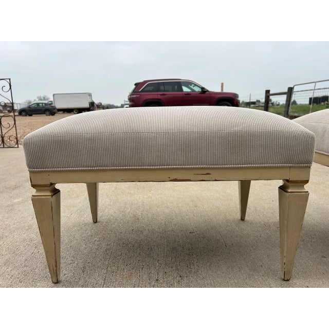 Maison Jansen Pair of French Louis XVI Style Benches For Sale - Image 4 of 12