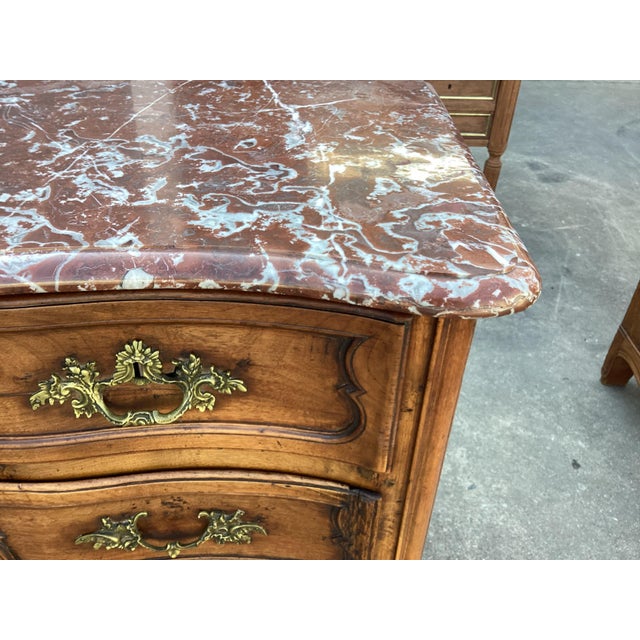 18th C. French Regency Style Commode W/ Marble Top For Sale - Image 16 of 16