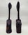 Mid 20th Century African Carved Wood Modernist Sculpture Male and Female Busts - A Pair For Sale - Image 4 of 18