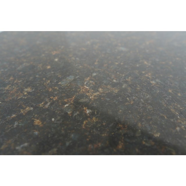 Vintage Marble-Top Table With Metal Base For Sale - Image 13 of 14