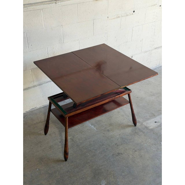 1960s Teak Adjustable Transformer Coffee to Dining Table Expandable Dual Height Denmark Mid-Century Modern 1960s For Sale - Image 5 of 10