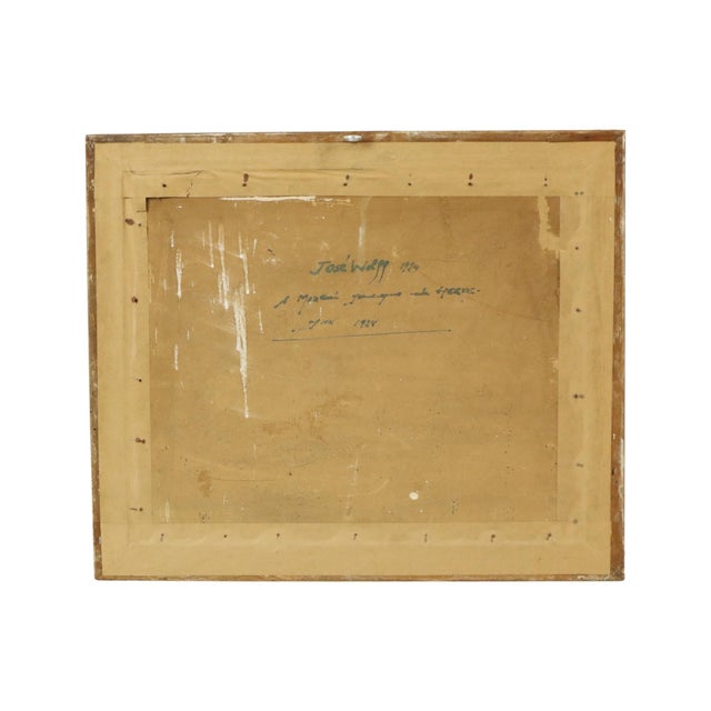 José Wolff, Landscape, Watercolor, 1924, Framed For Sale - Image 10 of 17