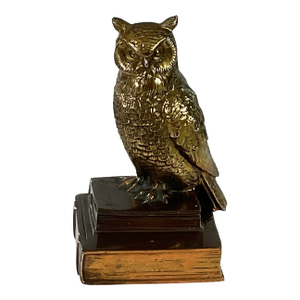 McM- 6.5” High-Cast Brass Owl-by Pm Craftsman