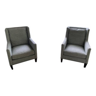 Bernhardt Almada Upholstered Armchairs - Set of 2 For Sale