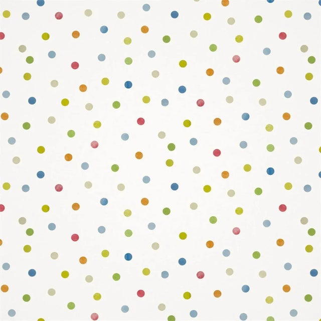 Harlequin Bon Bon Wallpaper in Sky/Gecko/Ochre For Sale