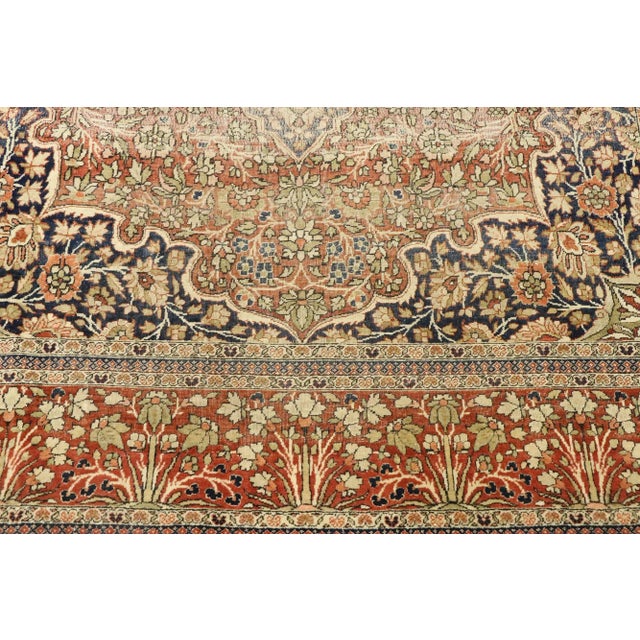 Late 19th Century Persian Mohtesham Kashan Rug, 04'05 X 06'10 For Sale - Image 4 of 9