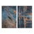 Contemporary Industrial Art Prints, Pair of Abstract Fine Art Photography Prints, Set of Two 30 X 45" Rust Artworks For Sale