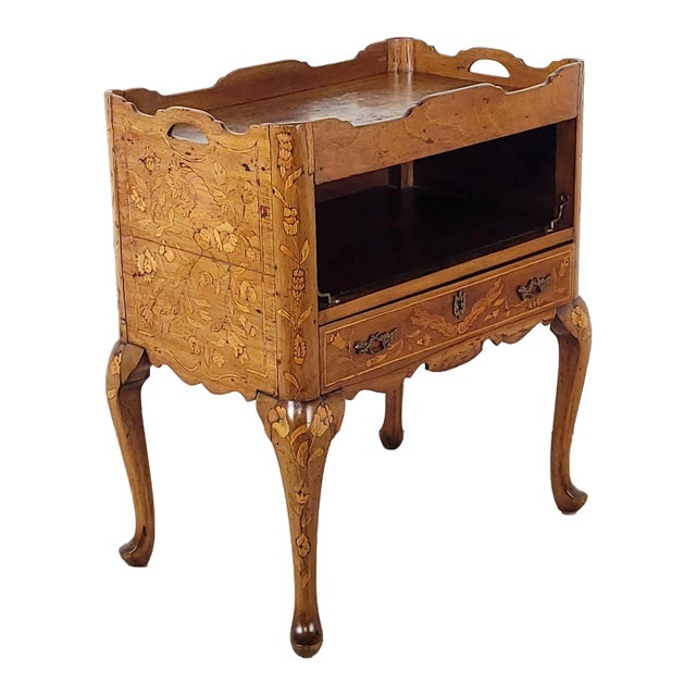Inlaid Side Table With One Drawer, France Circa 1790 For Sale