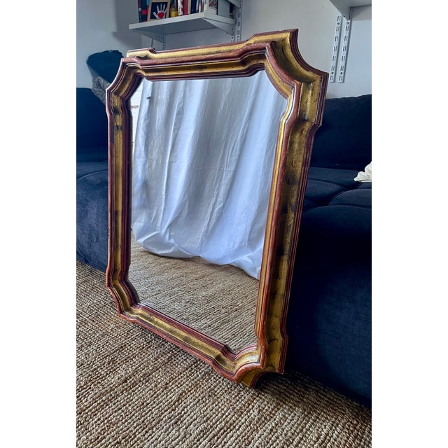 Italian Mirror with Golden Patina, 1890s For Sale - Image 3 of 11