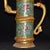 Vintage Asian Cloisonné Gilt Bronze Tibetan Butter Tea Pot - Himalayan Monk's Ewer For Sale - Image 4 of 9