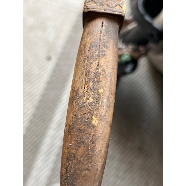 18th / 19th Century Scandinavian Collapsible Hand Reel (Haspel) - Primitive Folk Art Textile Tool / Niddy Noddy For Sale - Image 11 of 12