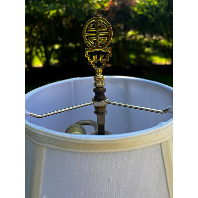 Vintage Knob Creek Mahogany Floor Lamp Table For Sale - Image 4 of 7