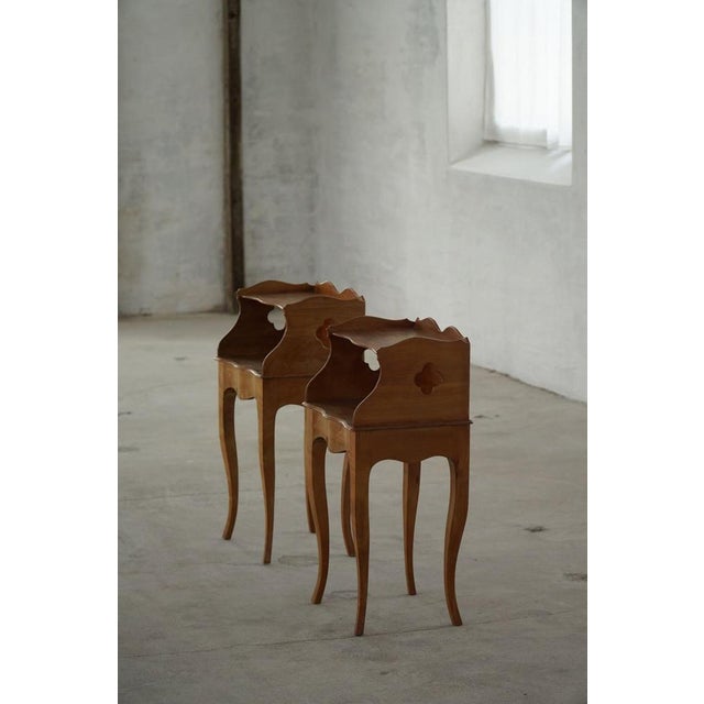 Danish Modern Nightstands in Nutwood, 1940s, Set of 2 For Sale - Image 11 of 15