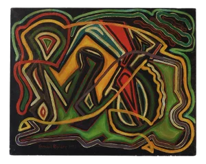 Fernand Rivière, Abstract Painting, 1975, Oil on Canvas