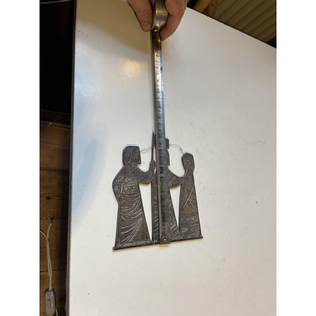 Silver Bronze Wall Decor by Istvan Engel Tevan, Hungary, 1960s For Sale - Image 6 of 8