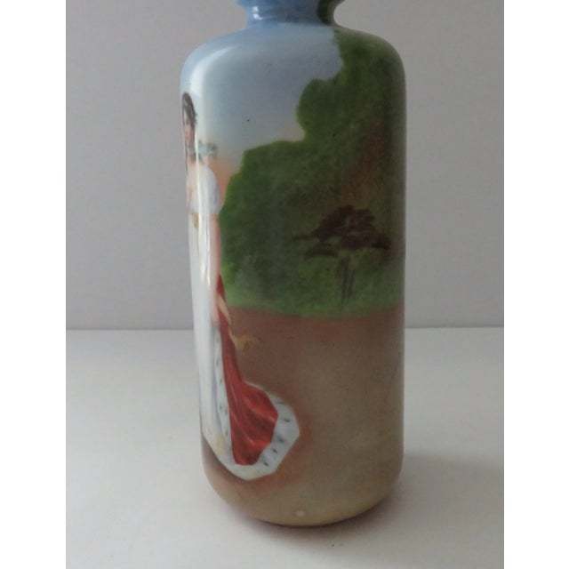 1900 - 1909 1900s Porcelain Vase Queen Louise of Prussia Portrait Vintage Made in Germany For Sale - Image 5 of 11