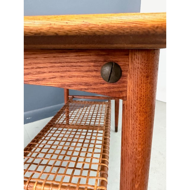 Folke Ohlsson 1950s Folke Ohlsson for Dux 2-Tiered Side Table Mid Century For Sale - Image 4 of 12